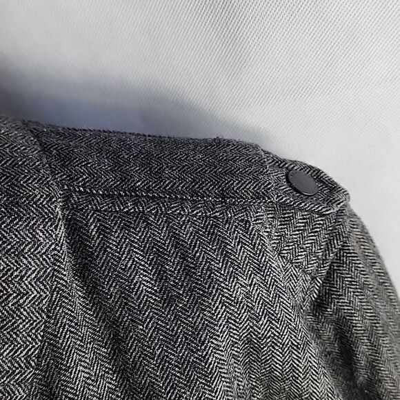 Pristine Men's Herringbone Wool Blend Marc Anthony Winter Jacket Coat - Picture 5 of 12